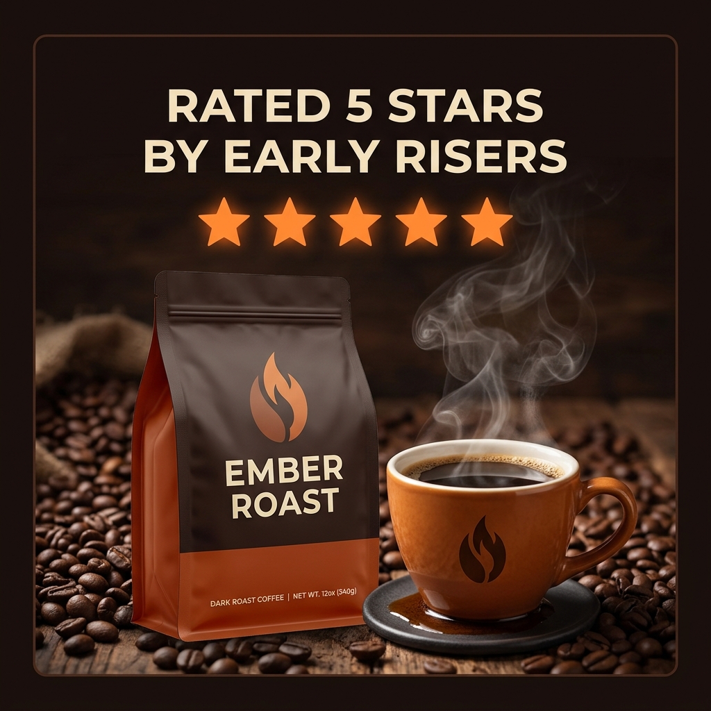 Concept static ad for a coffee brand
